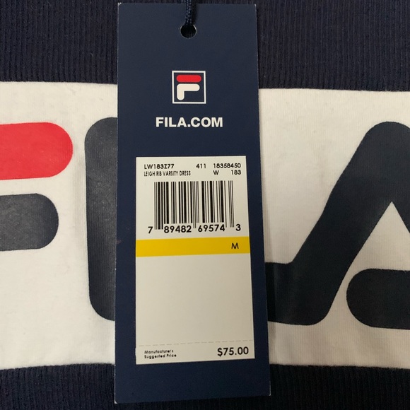 Fila Leigh Varsity Rib Dress Medium BNWT - Picture 10 of 10
